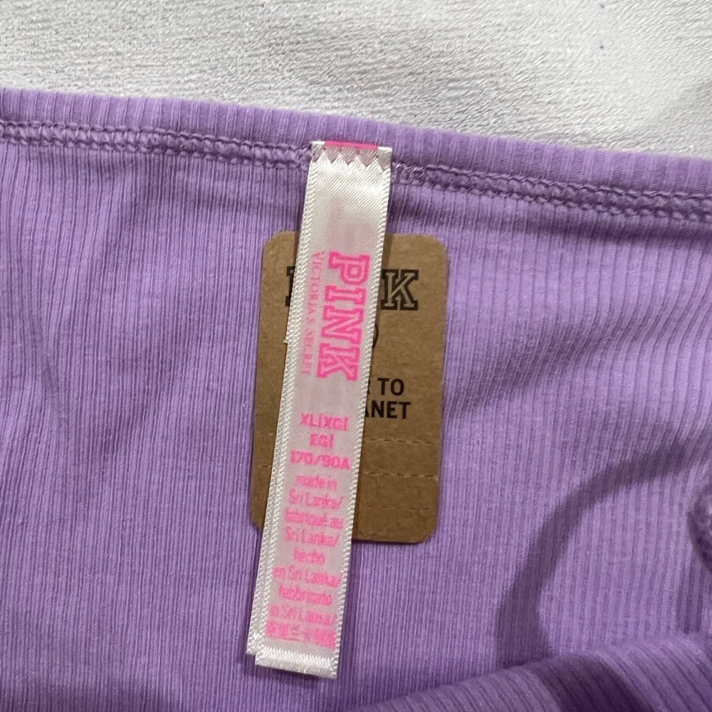 NEW NIP VS PINK victoria secret bikini panty underwear XL purple starfish - Picture 3 of 7